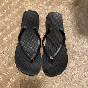 Tori Burch black flip flop